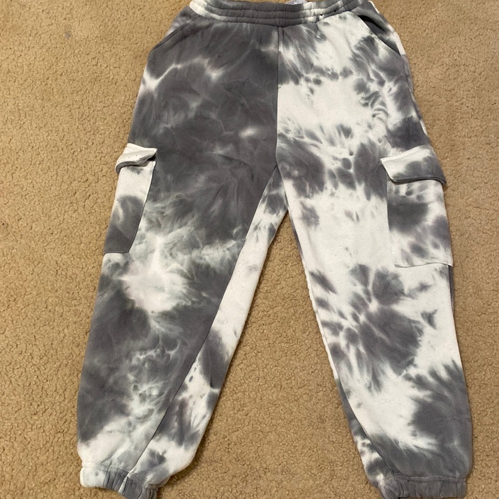 Marble Cargo Sweatpants